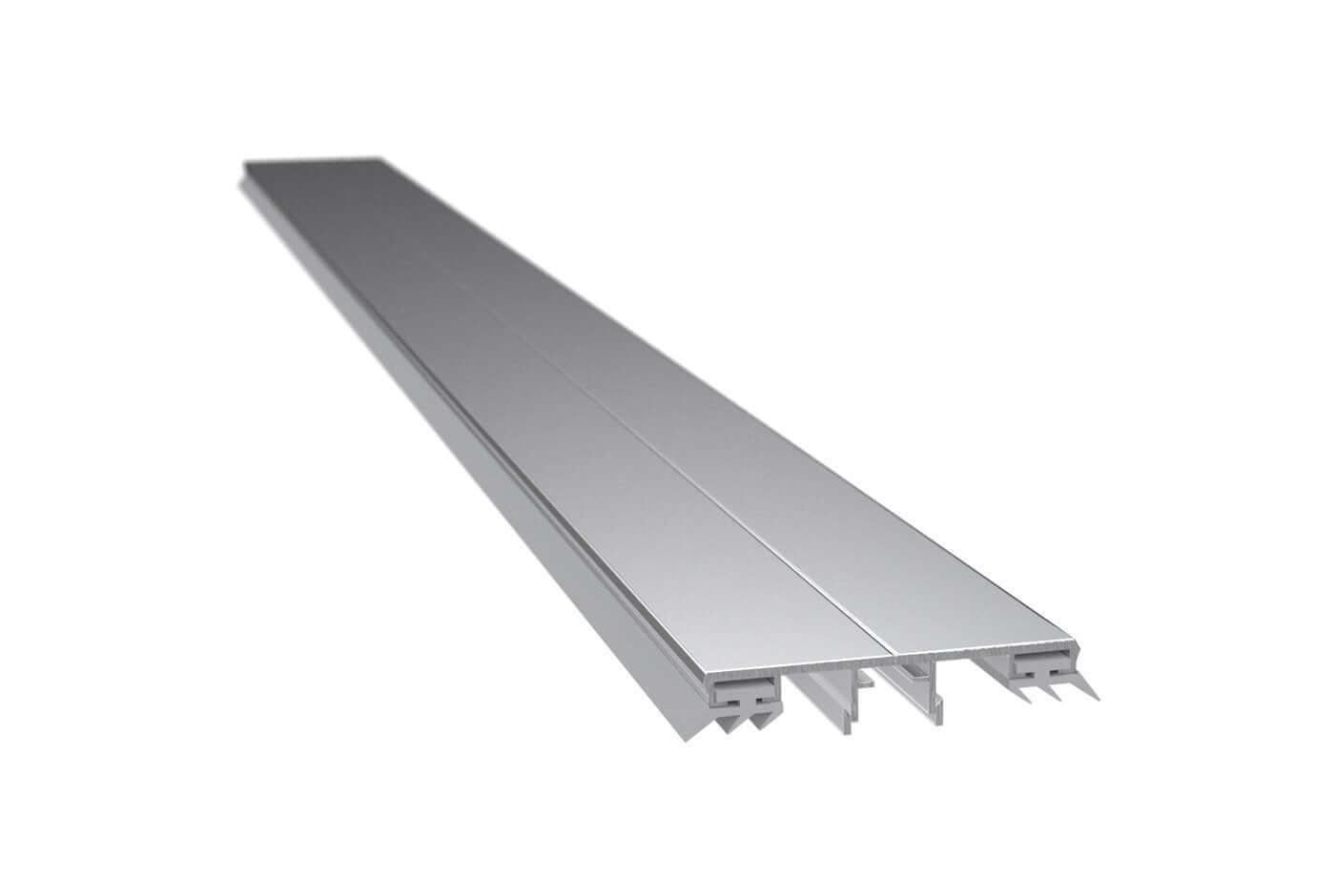 Aluminium Mittelprofil Komplettset für VSG 8-12 mm eloxiert